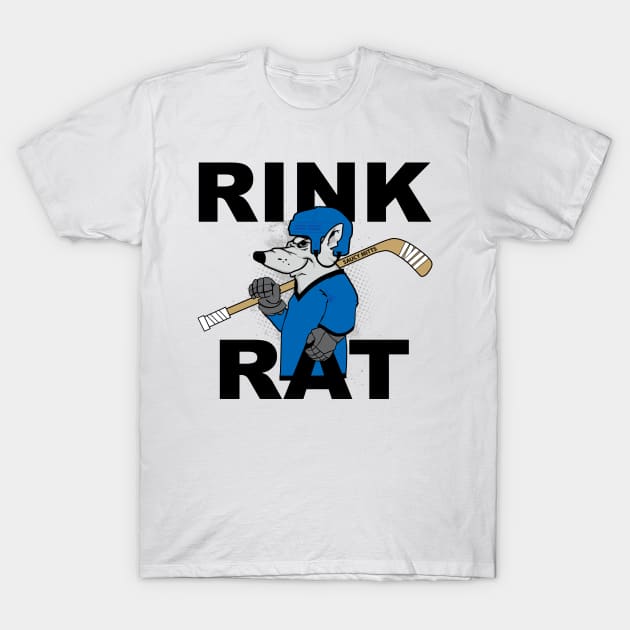 Rink Rat Hockey T-Shirt by SaucyMittsHockey